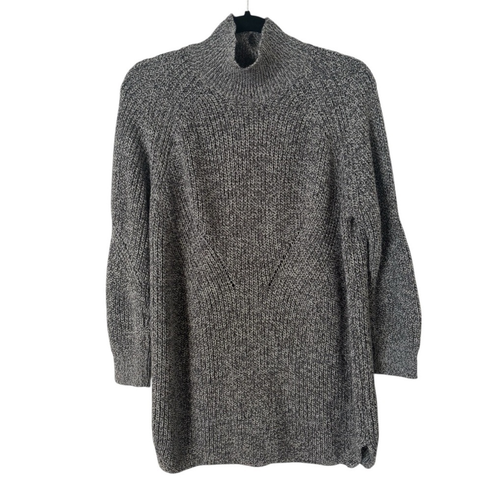 Topshop Mock Neck Tunic Sweater - Picture 2 of 5